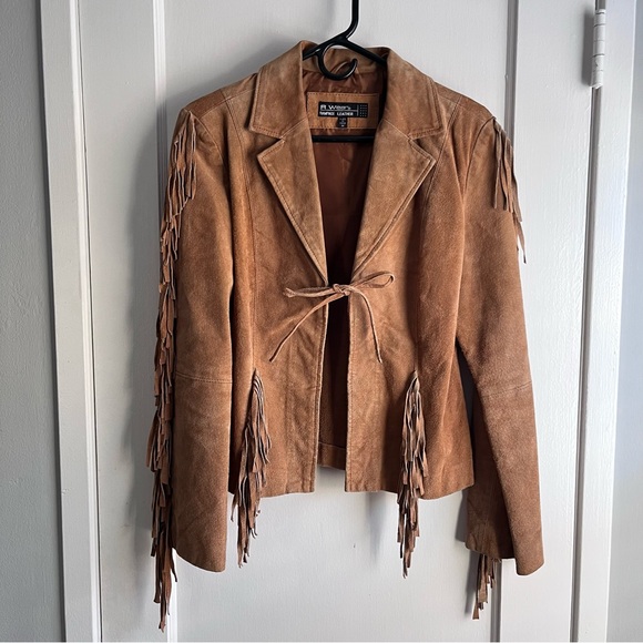 Rampage Jackets & Blazers - Rampage Brown Suede Fringe Jacket M